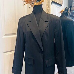 ZARA oversized Black Blazer Large